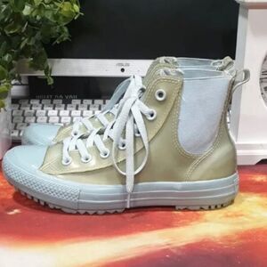 Converse All Star High Tops Rubber Waterproof Shoes sneakers 8 Blue Green